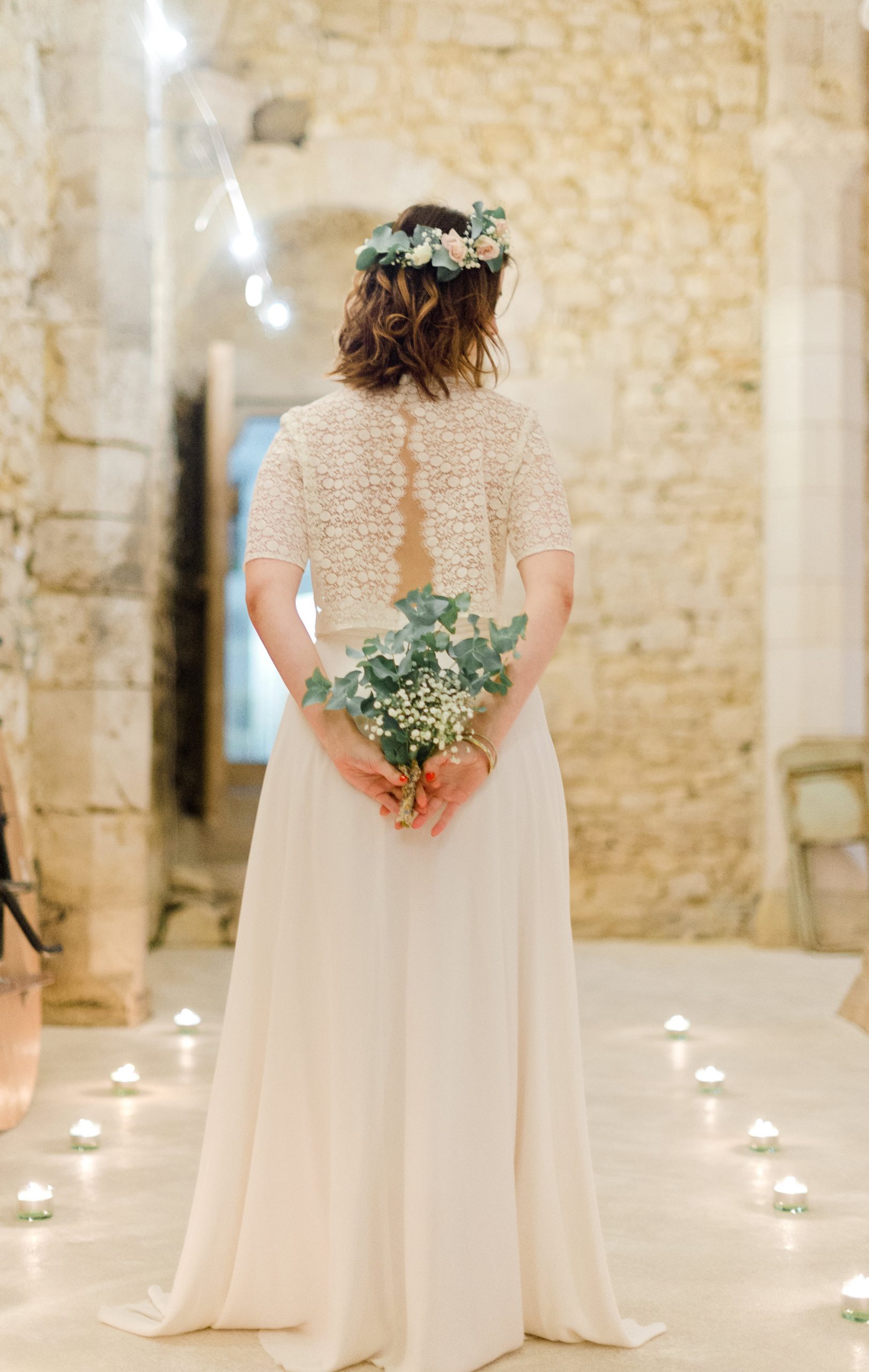 robe de mariée la rochelle par Marion Lefebvre - ensemble Amandine