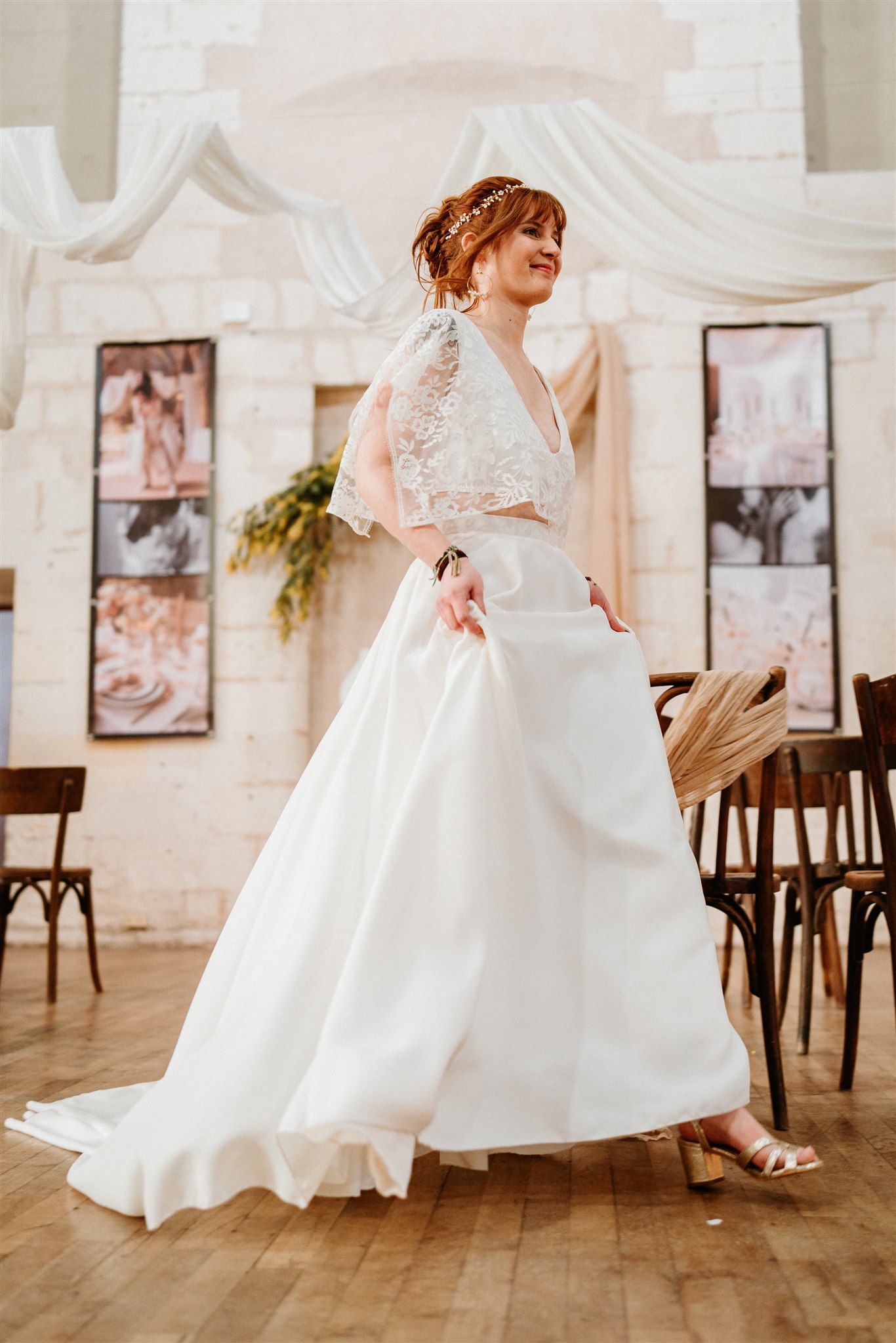 top céline et jupe assia - création robe de mariée par Marion Lefebvre