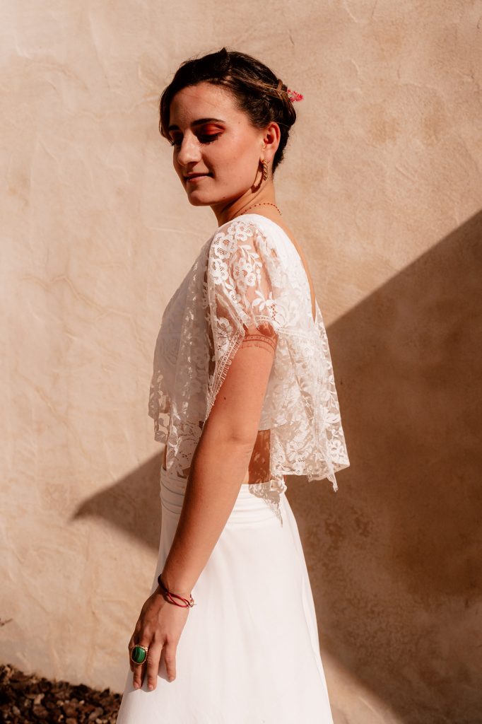 Céline par Marion Lefebvre créatrice de robe de mariée à la Rochelle